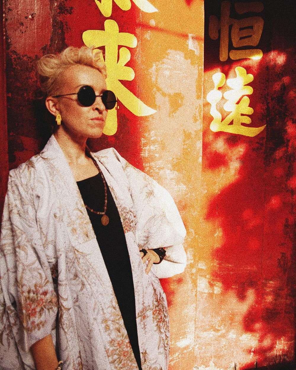 Customer wearing Sumo Vintage